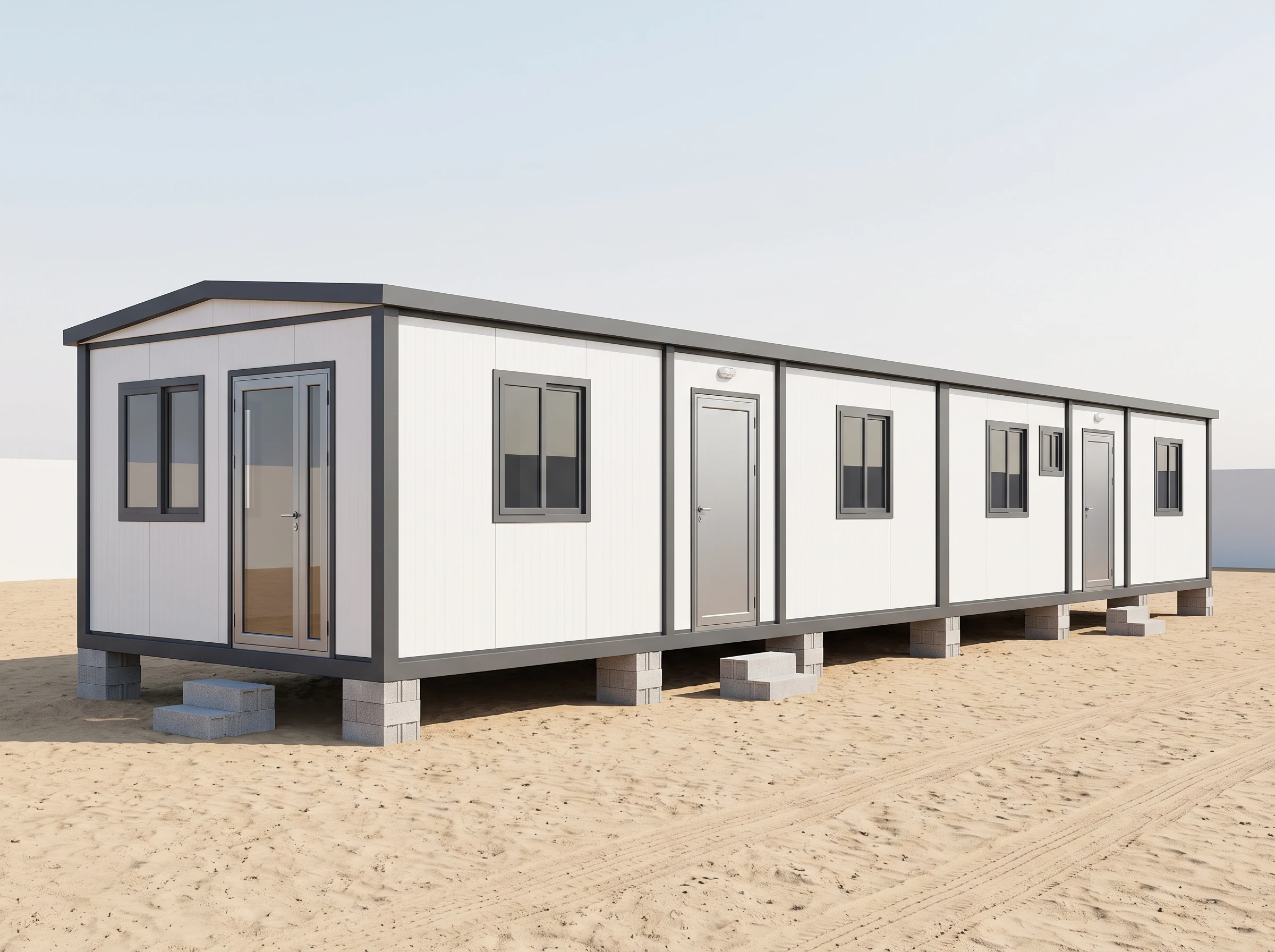 كرفان سكني 12 × 3 م